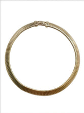 Vintage TuboGas Pipe Collar Necklace Gold / Necklace